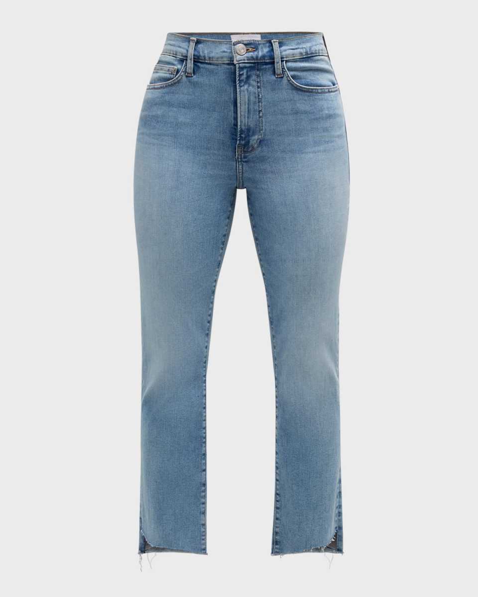 Le High Straight Cascade Hem Jeans