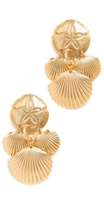 Elizabeth Cole Perlette Earrings Gold