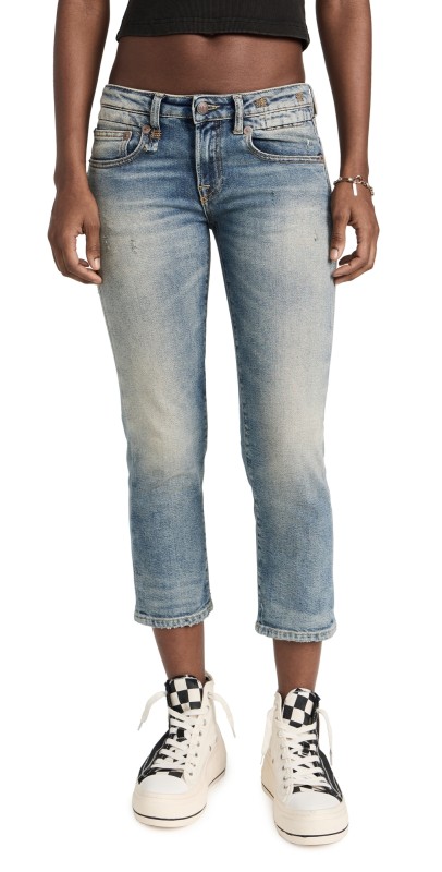 R13 Boy Straight Jeans Hester Blue Stretch
