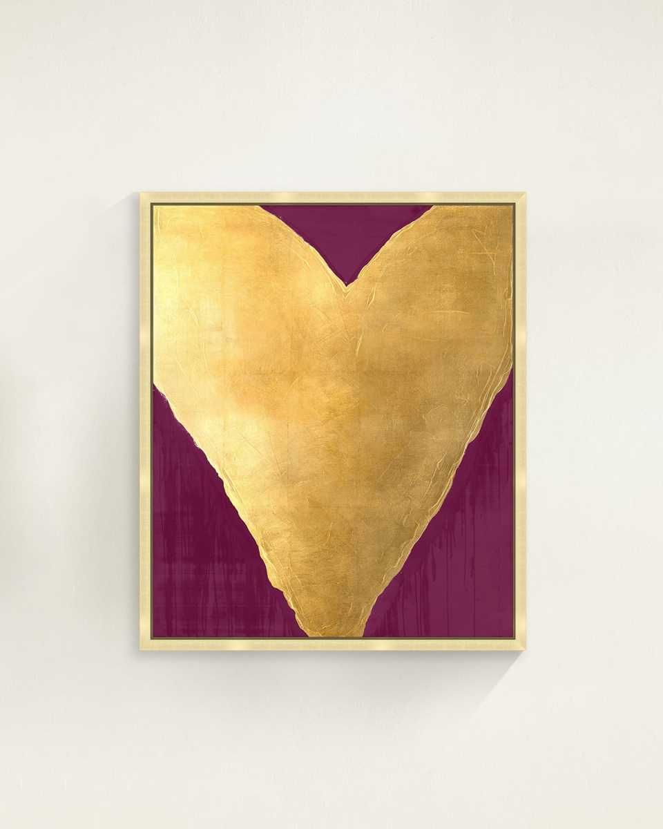 "Gilded Affection I" Framed Original Painting by David Erickson, 43" x 51"
