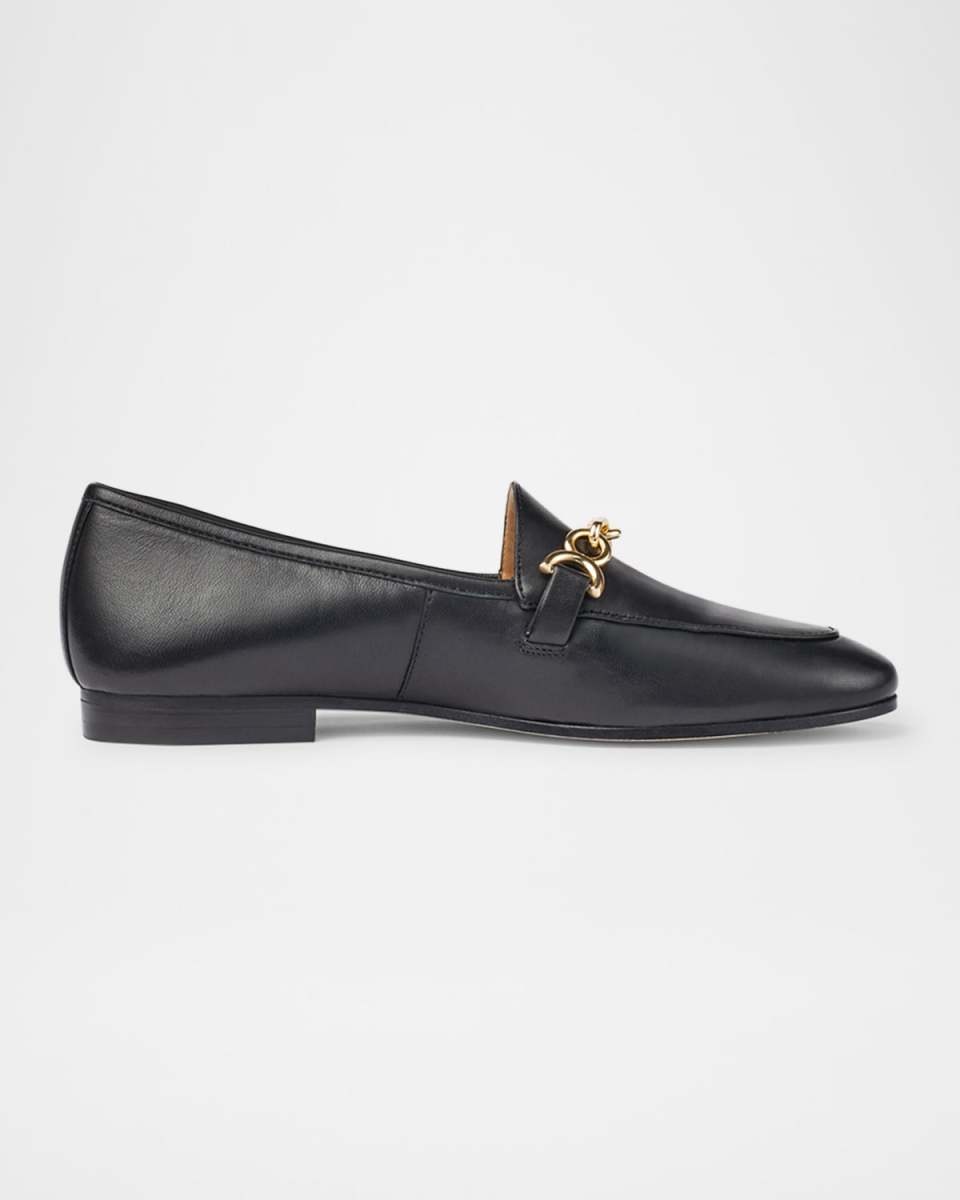 Adalynn Leather Chain Loafers