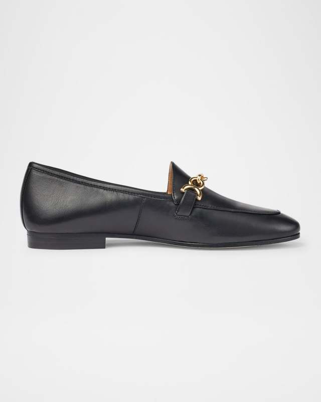 Adalynn Leather Chain Loafers