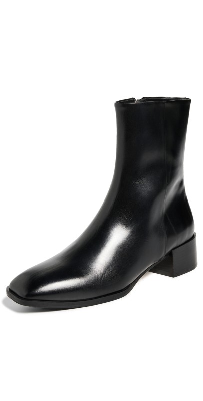 AEYDE Lee Calf Leather Black Boots Black