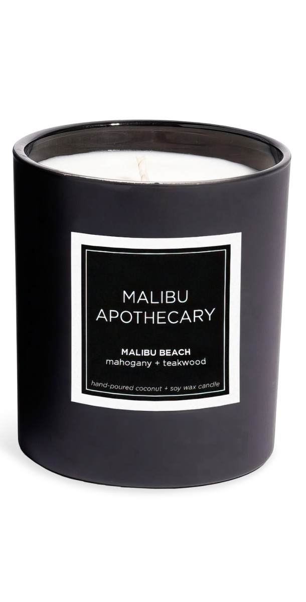 Malibu Apothecary Malibu Beach Candle Matte Black