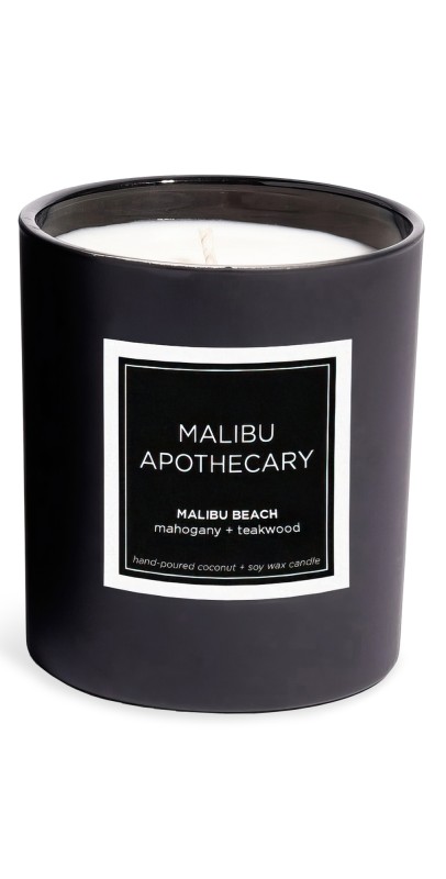Malibu Apothecary Malibu Beach Candle Matte Black