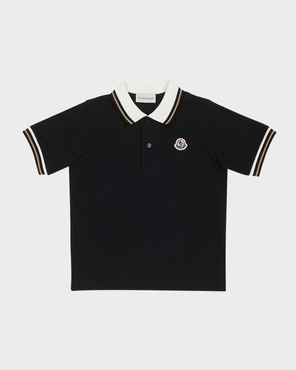 Boy's Cotton Piqué Short-Sleeve Polo Shirt, Size 8-14