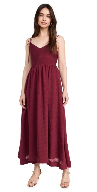 En Saison Bree Midi Dress Merlot