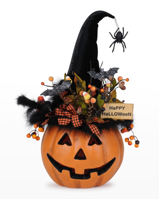 Light-Up Optic Pumpkin Halloween Decoration
