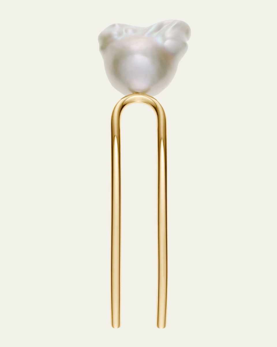 Grace Blanc Freshwater Pearl Hair Pin