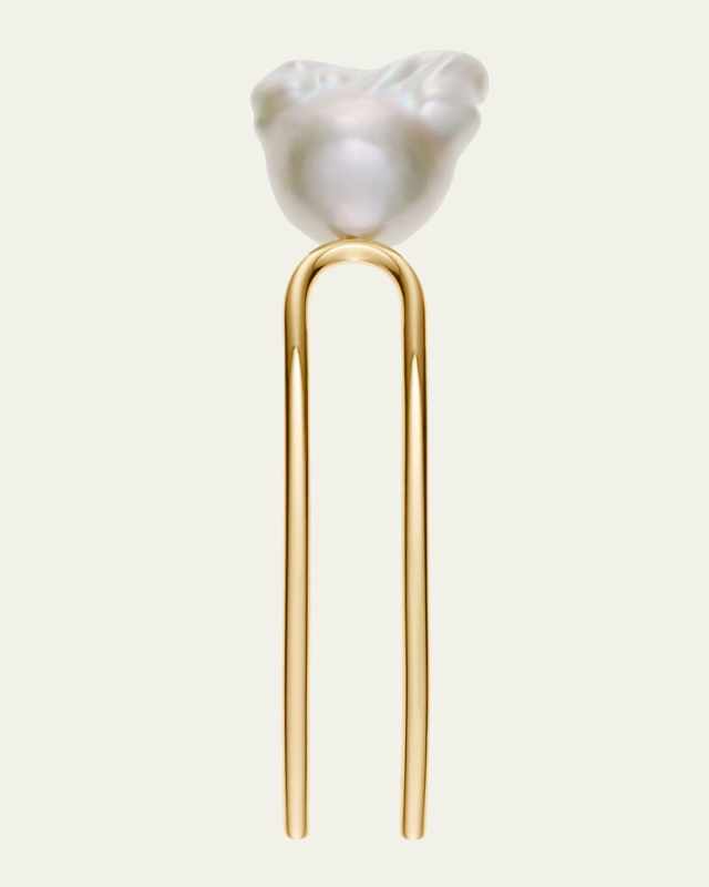Grace Blanc Freshwater Pearl Hair Pin