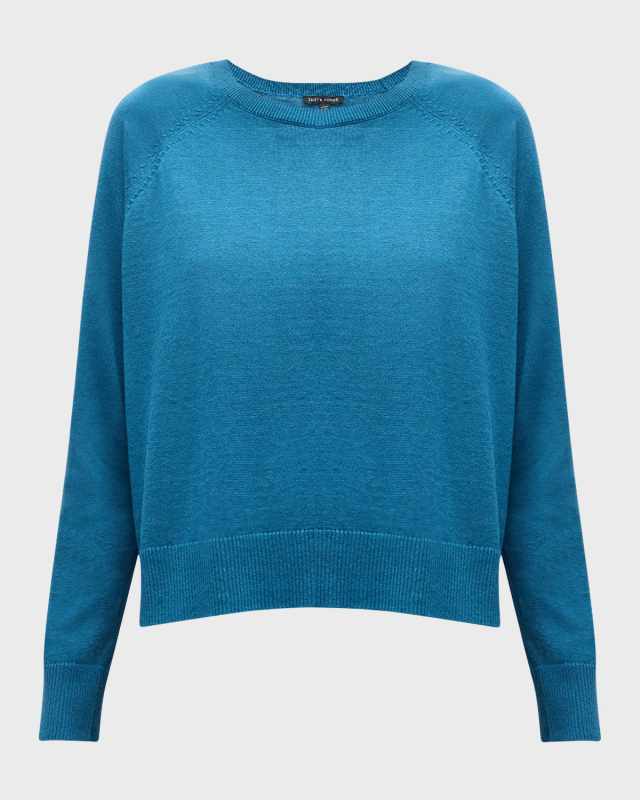 Raglan-Sleeve Knit Pullov