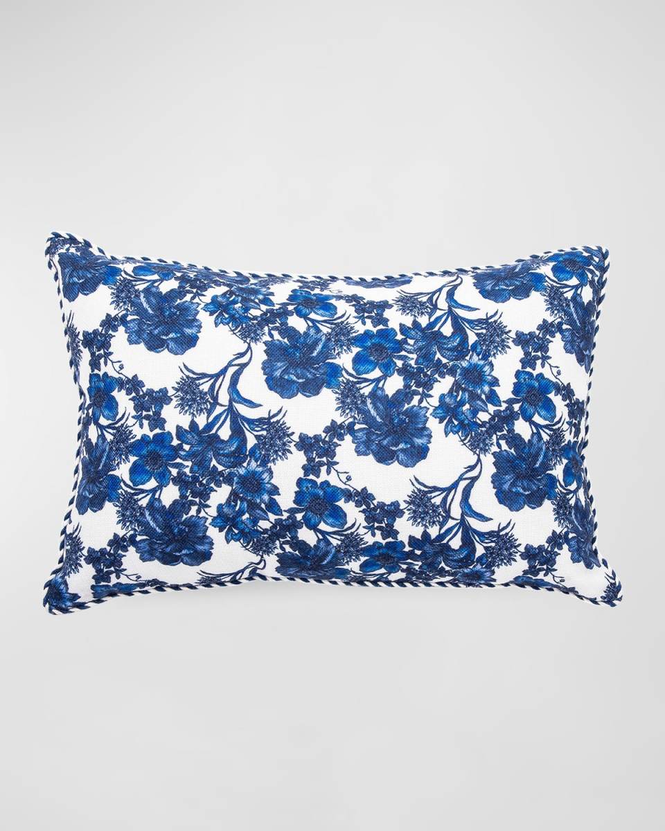 English Garden Outdoor Lumbar Pillow
