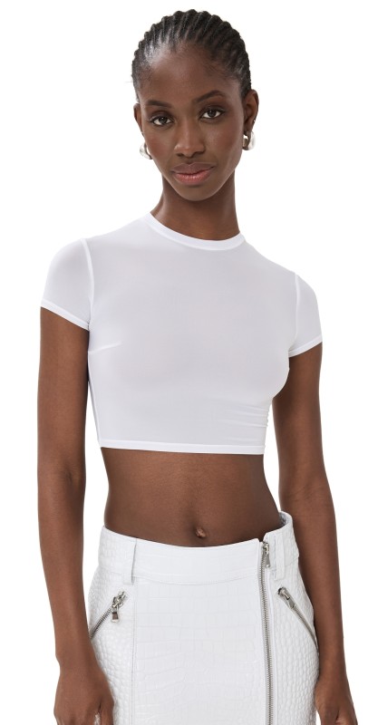 LaQuan Smith Crop Top White