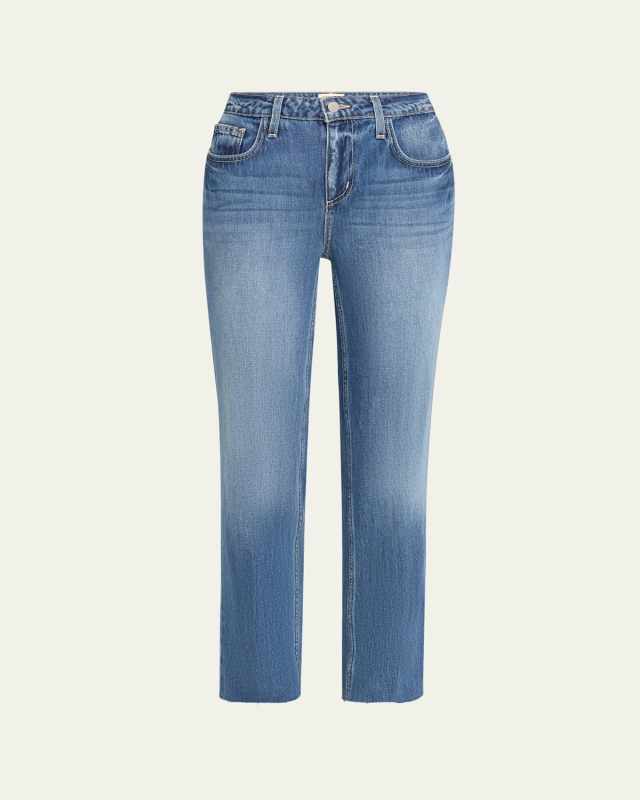 Milana Low-Rise Cropped Straight Jeans