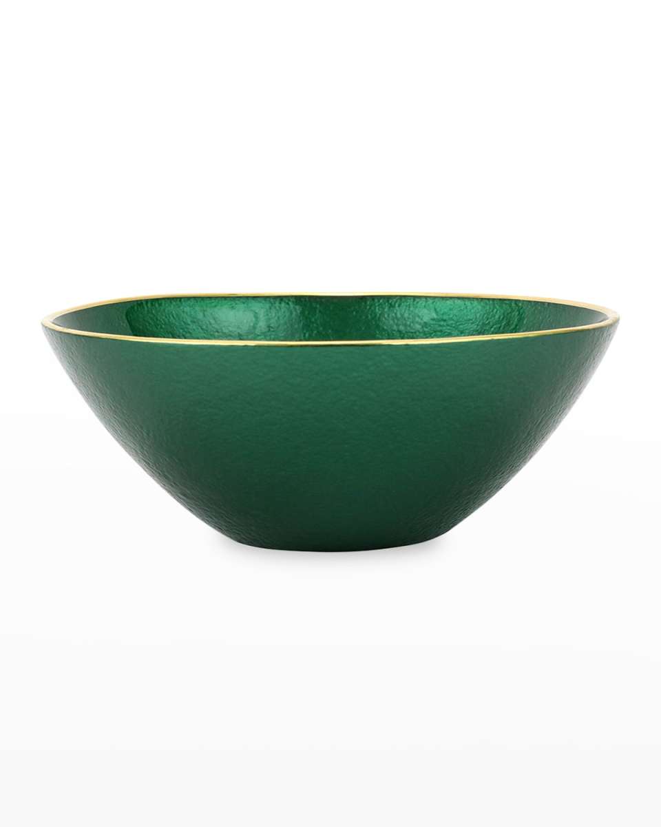 Metallic Glass Emerald Small Bowl