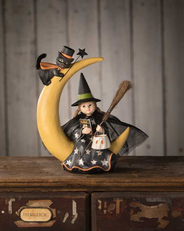 Mara On Moon Halloween Figurine