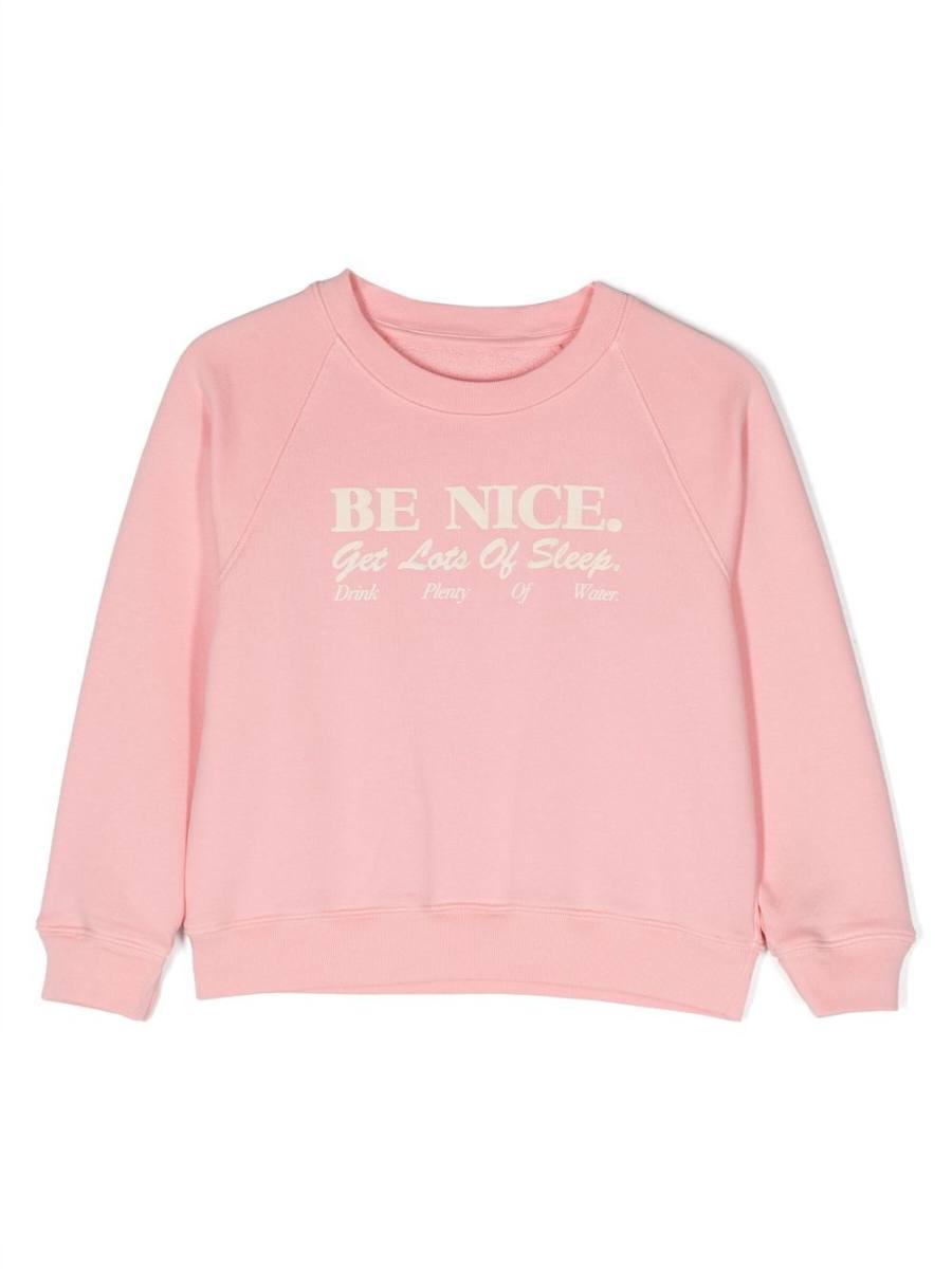 text-print cotton sweatshirt