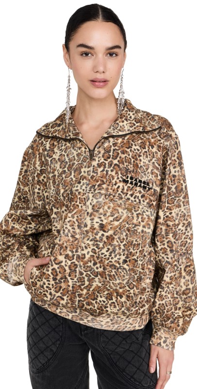 Isabel Marant Wilda Sweatshirt Leopard