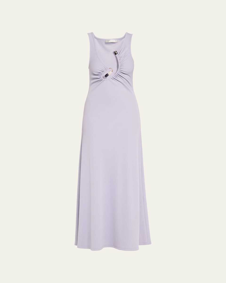 Spiral Crystal Tank Maxi Dress
