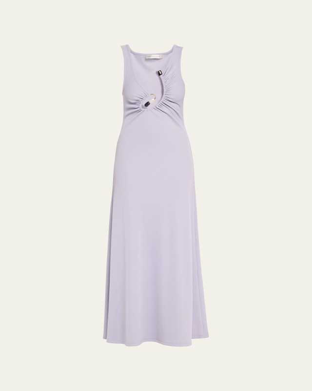 Spiral Crystal Tank Maxi Dress