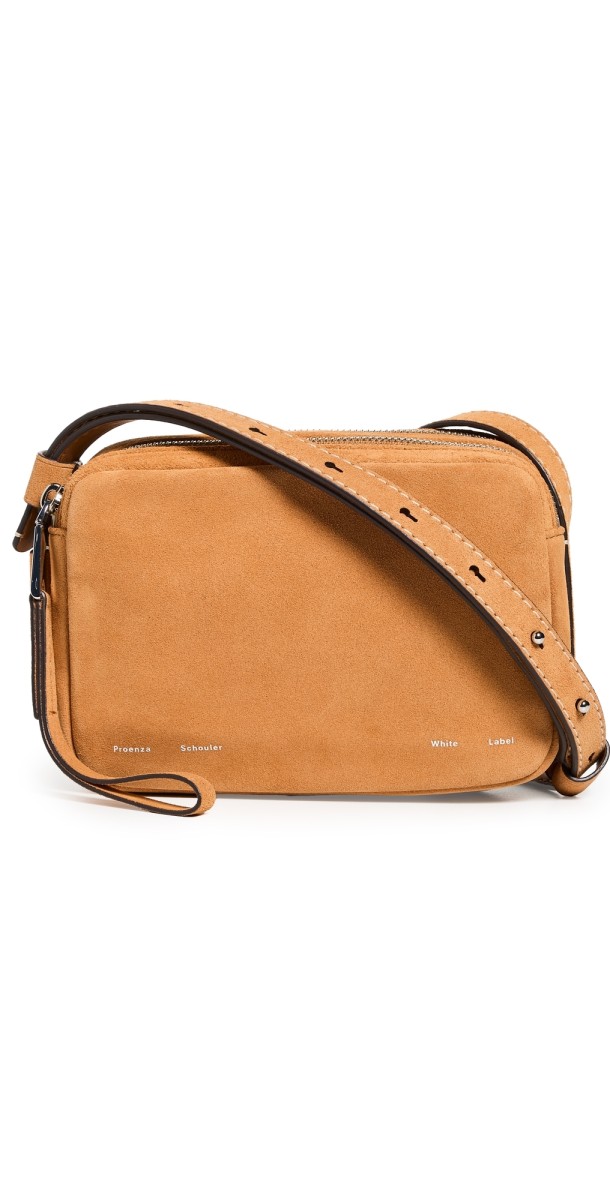 Proenza Schouler White Label Suede Watts Camera Bag Honey