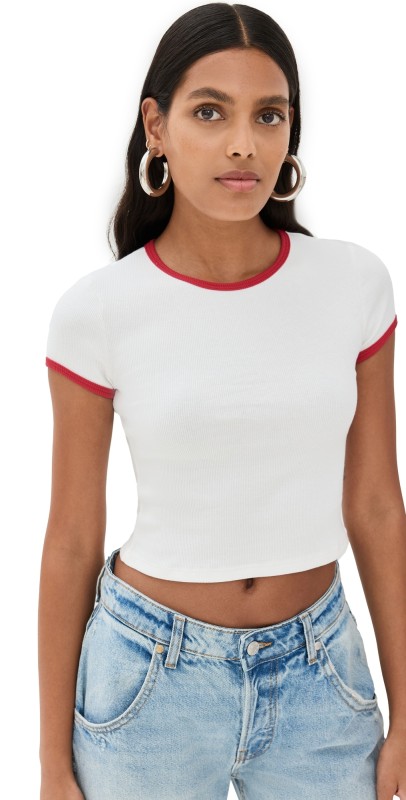 Reformation Ringer Muse Tee Bleach