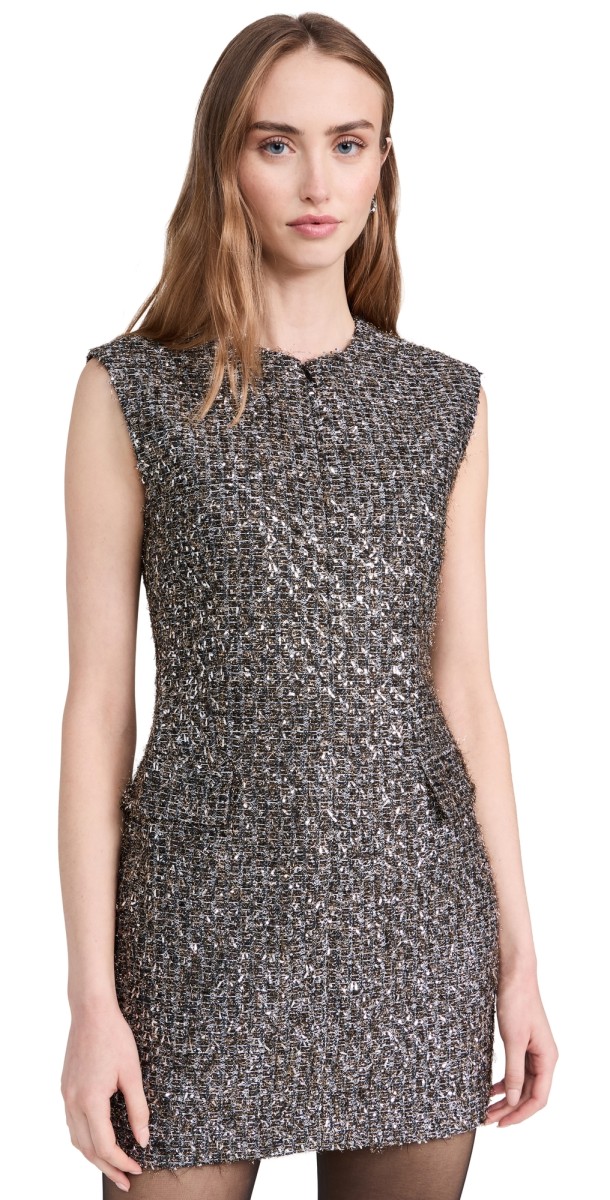 rag & bone Tina Linton Dress Silvermult