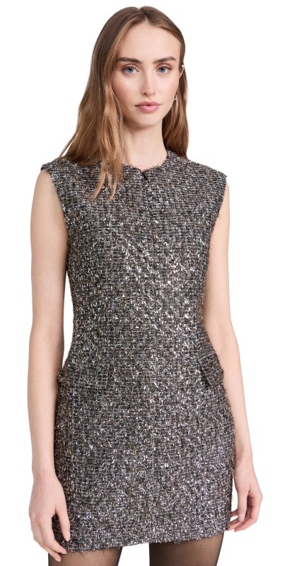 rag & bone Tina Linton Dress Silvermult