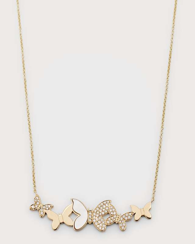 Butterfly Cluster Necklace