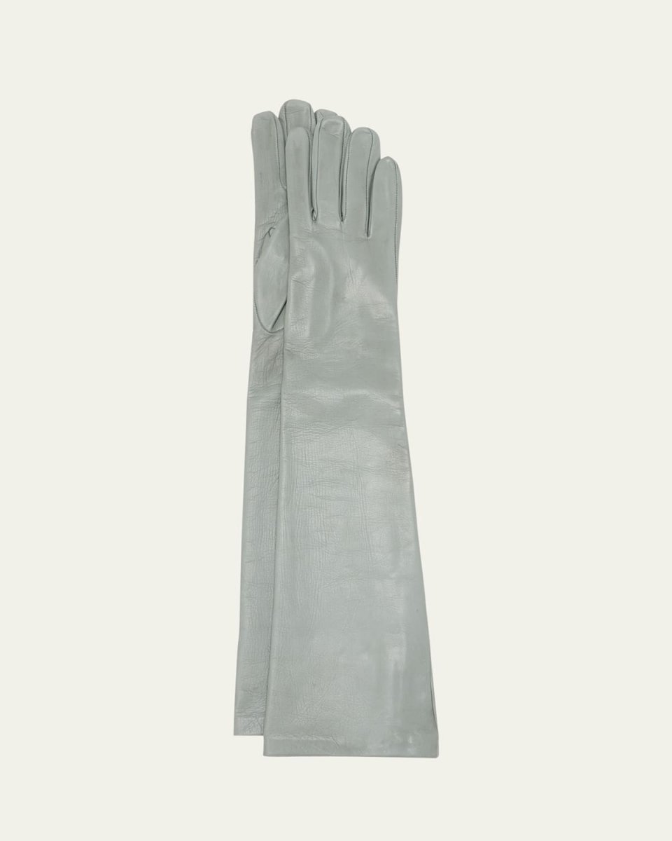 Long Leather Gloves