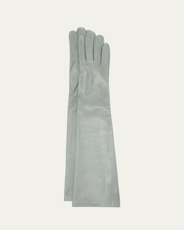 Long Leather Gloves