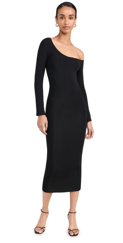 RE ONA Offhoulder Dress Black