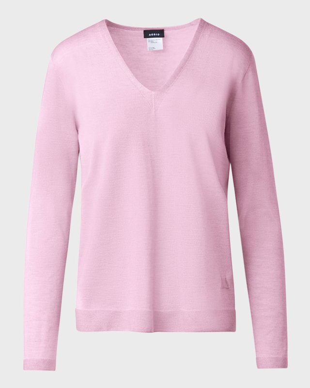 Seamless Cashmere-Silk Fine Gauge Sweater