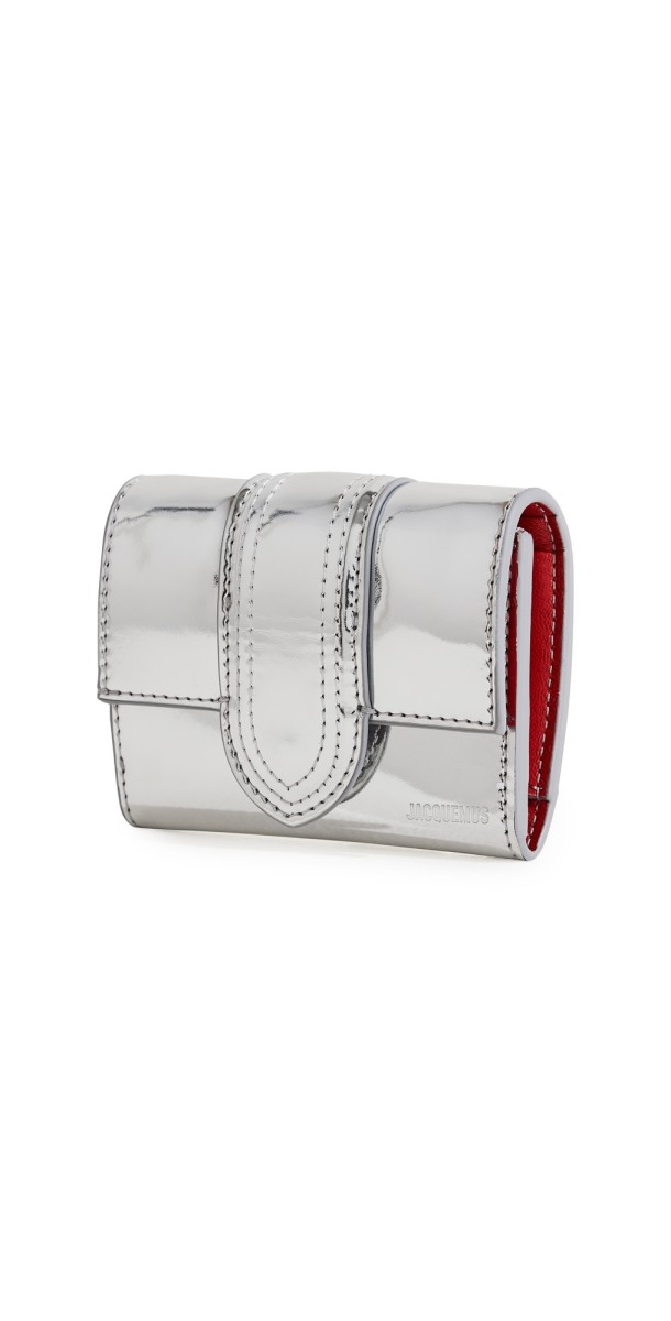 Jacquemus Le Compact Bambino Wallet Silver