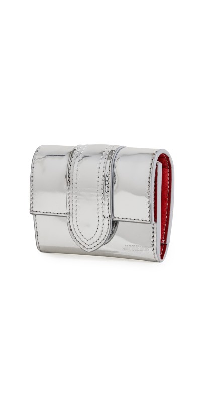 Jacquemus Le Compact Bambino Wallet Silver