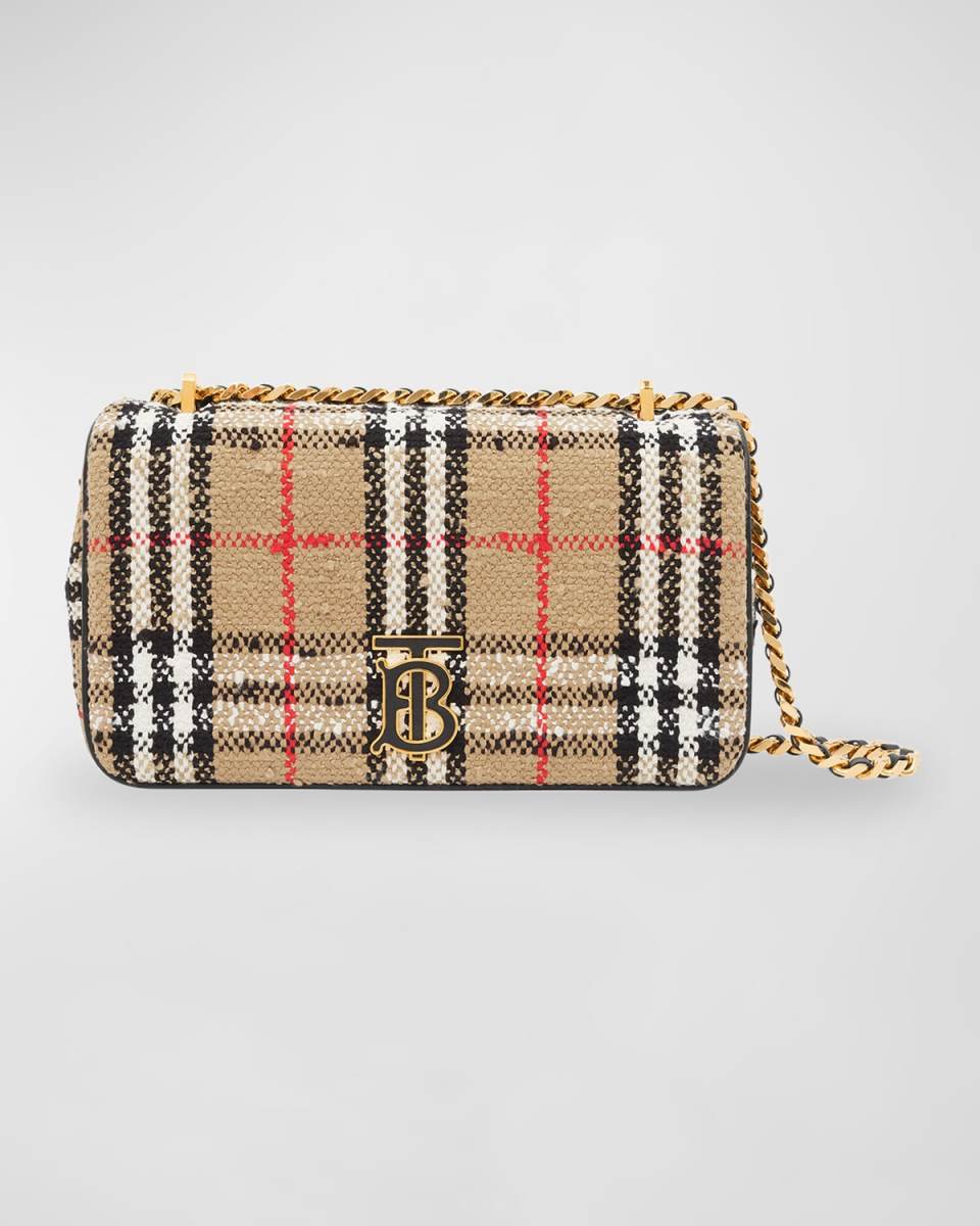 Lola Small Vintage Check Boucle Shoulder Bag