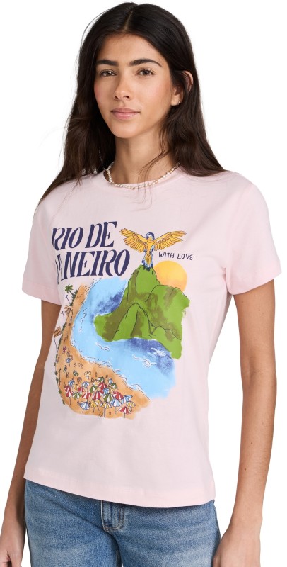 FARM Rio Rio De Janeiro Fit T-Shirt Pink