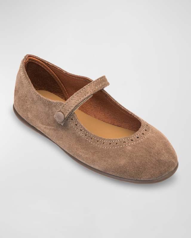 Girl's Suede Mary Janes, Baby/Toddler/Kids