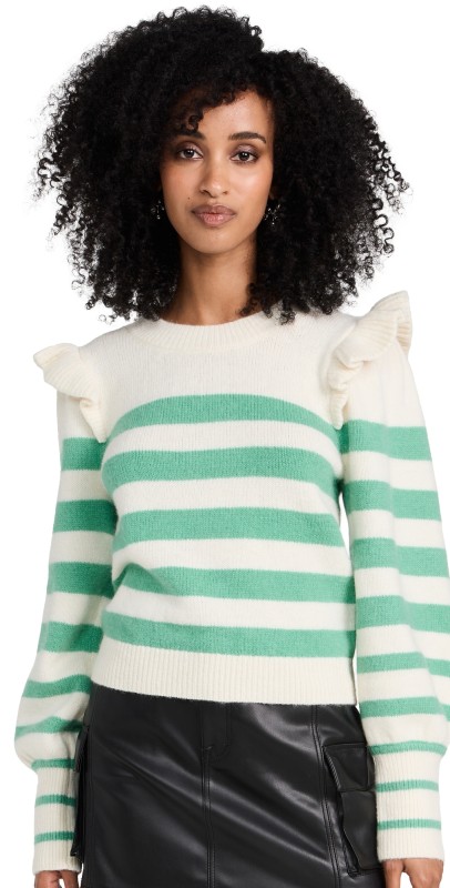 BAUM UND PFERDGARTEN Camryn Alpaca Sweater Creme Green Breton