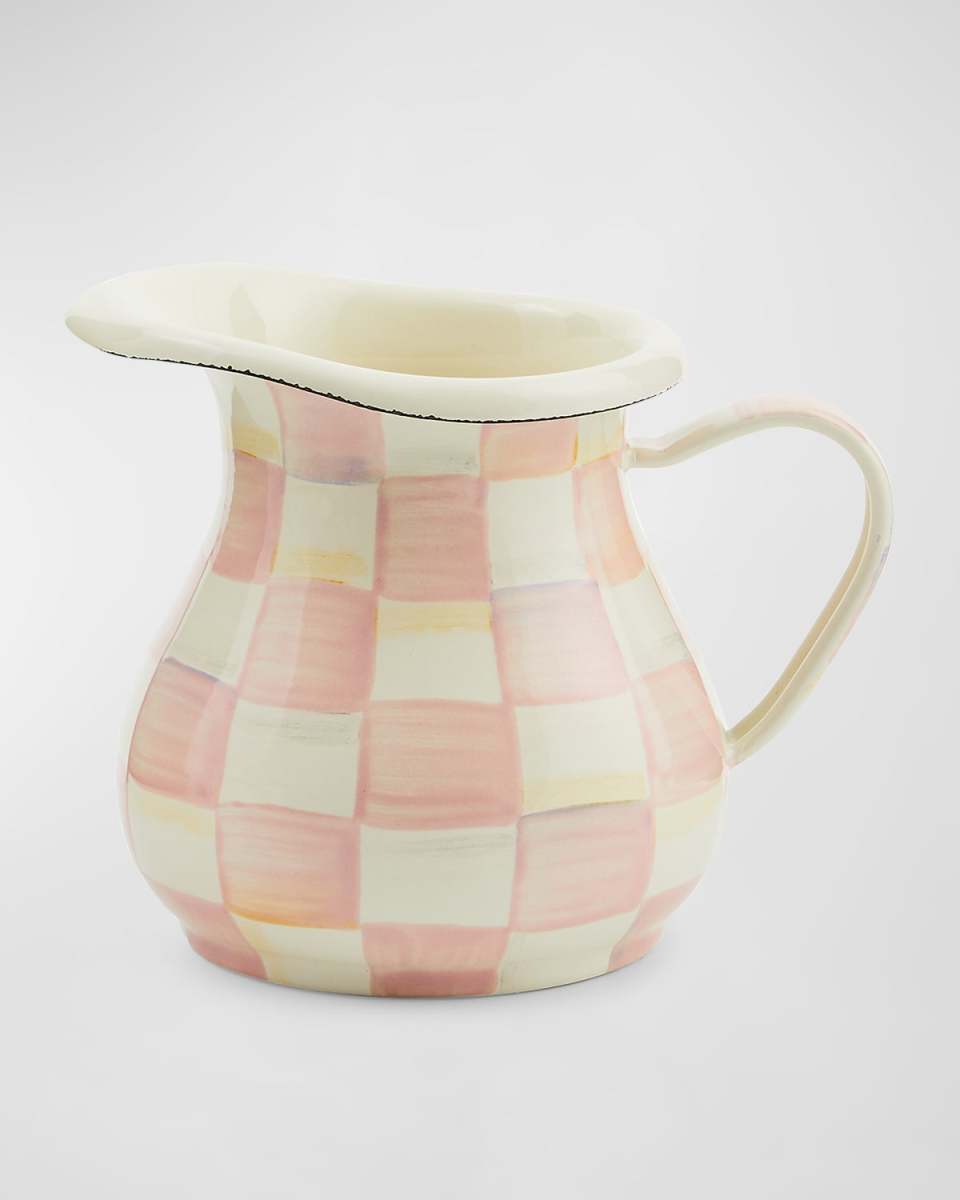 Rosy Check Enamel Creamer