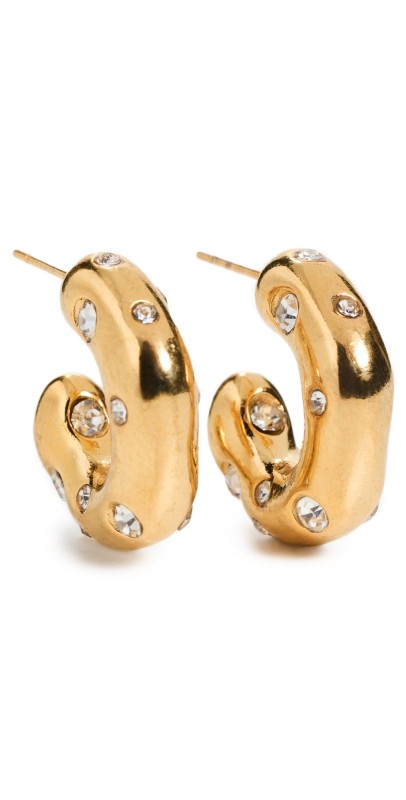 Galley Los Angeles Costume Heart Earrings Gold