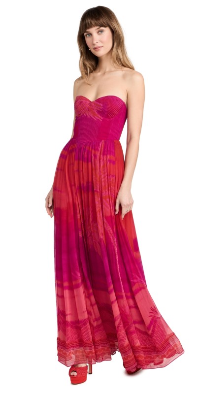 Hemant and Nandita Long Dress Multicolor