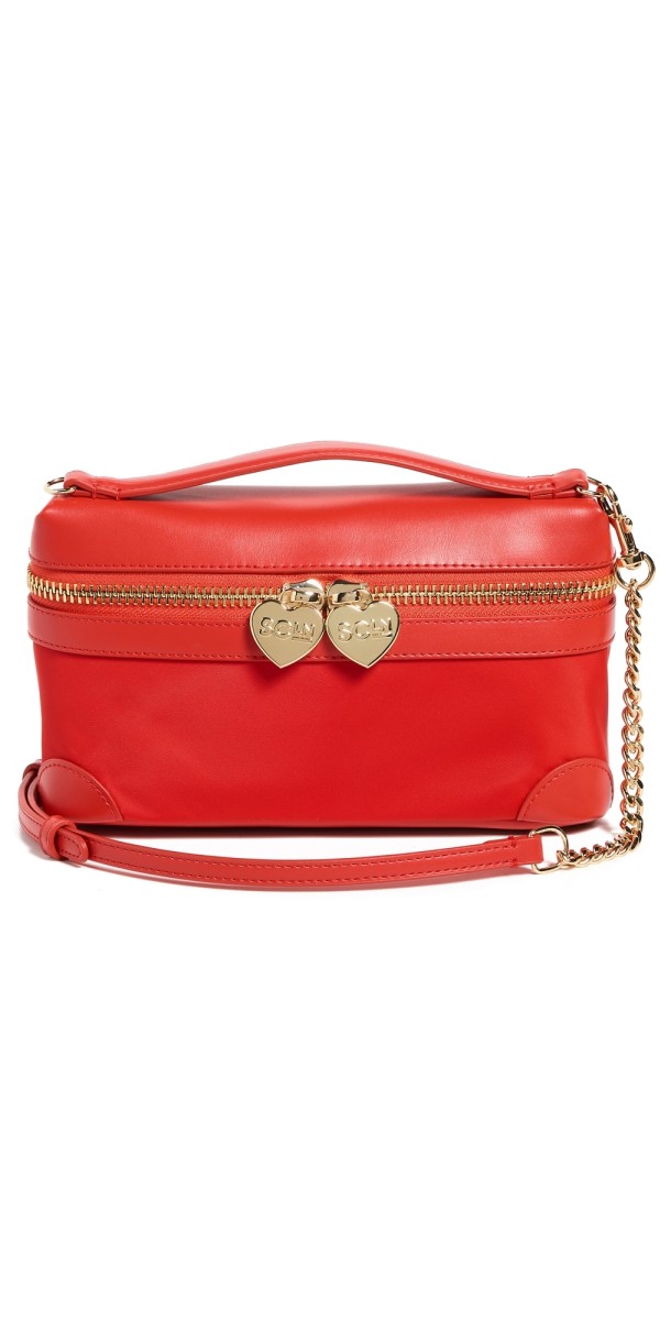 Stoney Clover Lane Top Handle Crossbody Bag Tomato Red