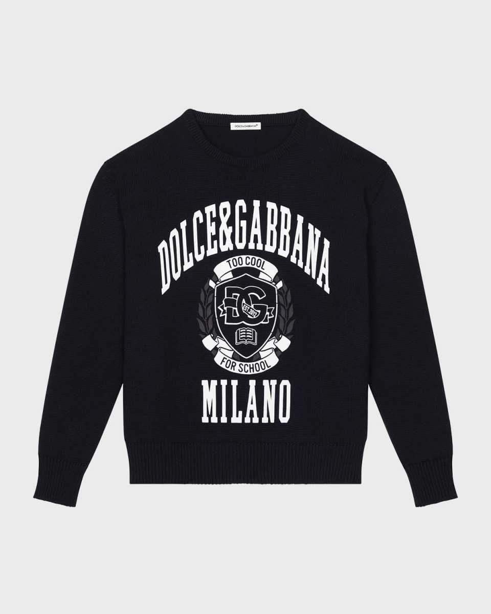 Boy's Too Cool For School Collegiate-Inspired Sweater, Size 8-