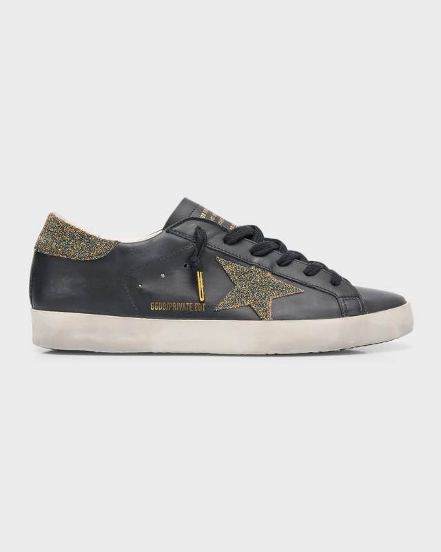 Superstar Swarovski Leather Low-Top Sneakers