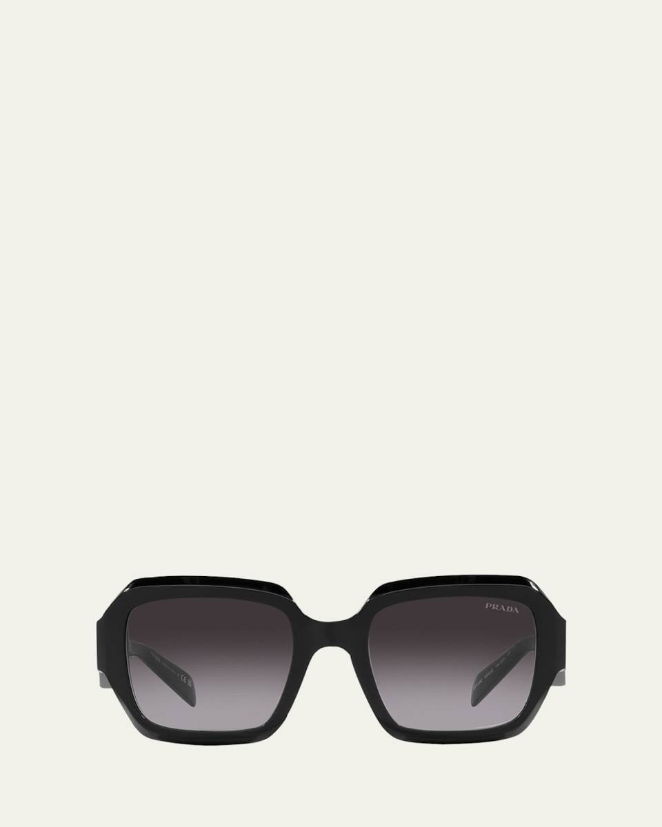 Geometric Square Acetate & Plastic Sunglasses