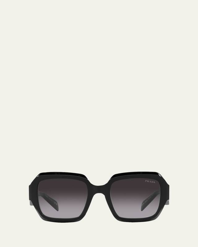 Geometric Square Acetate & Plastic Sunglasses