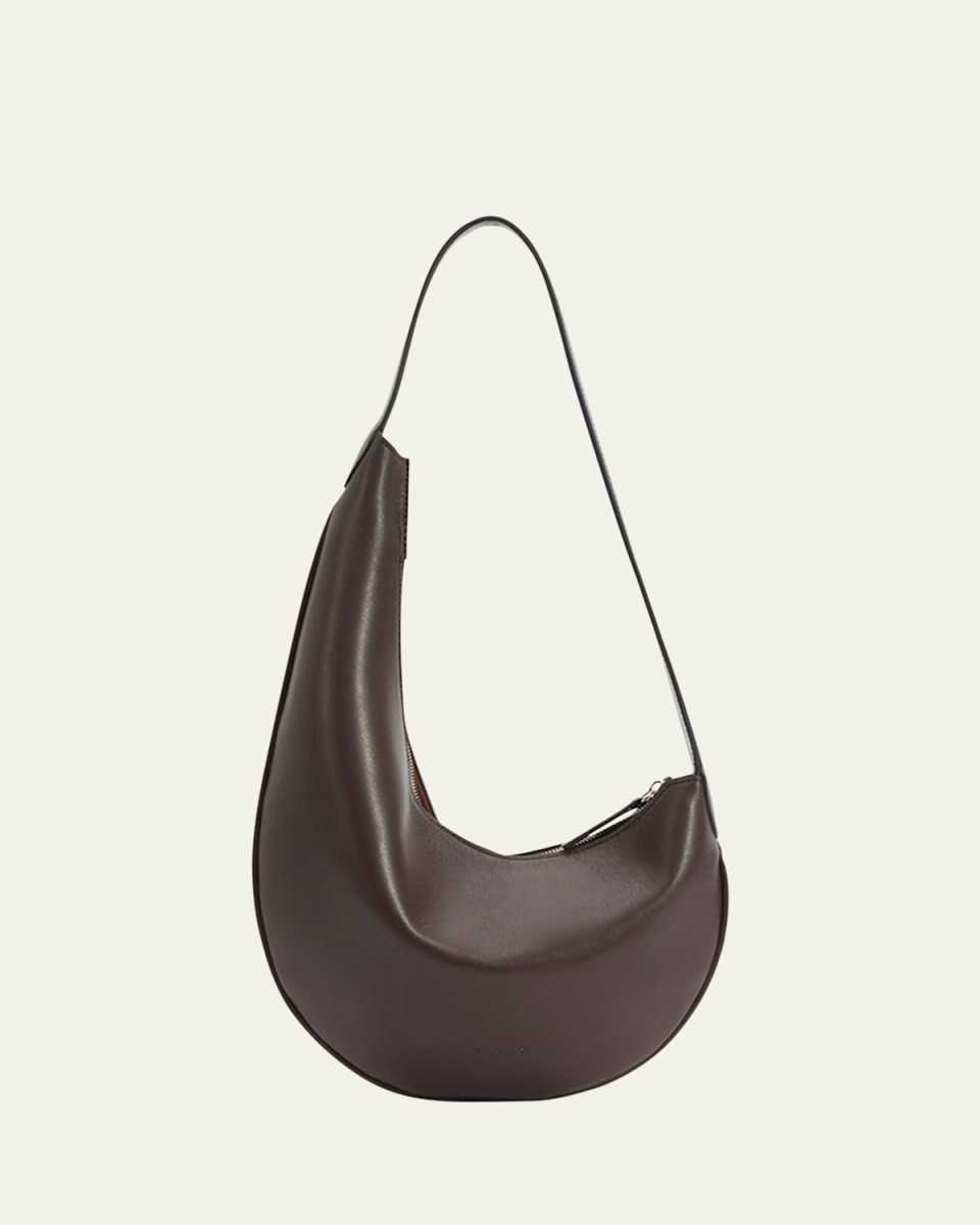 Lune Mini Zip Calfskin Hobo Bag
