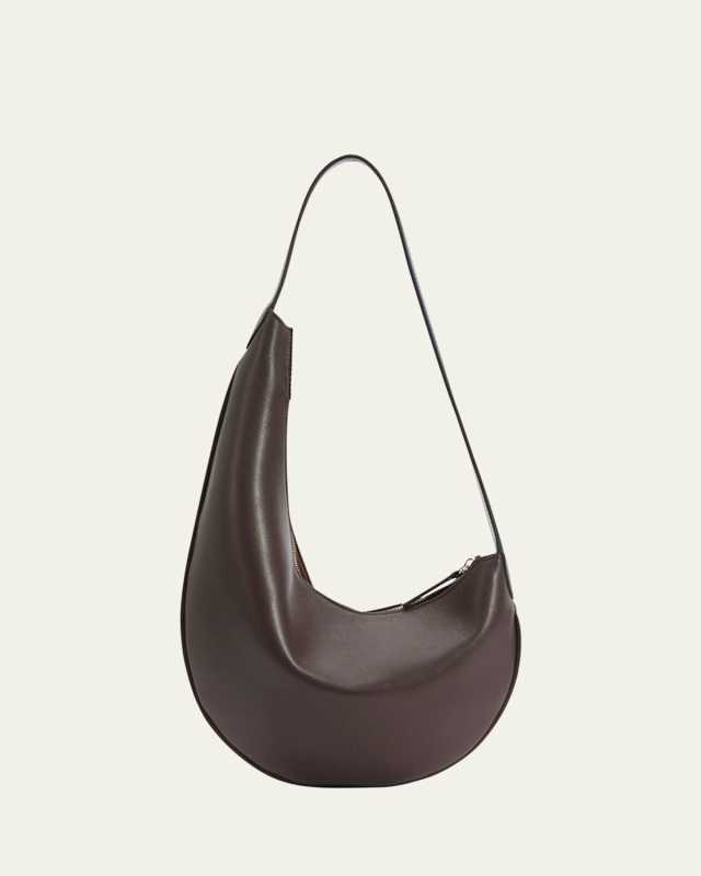 Lune Mini Zip Calfskin Hobo Bag