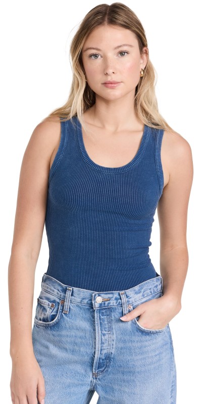 AGOLDE Poppy Tank Indigo